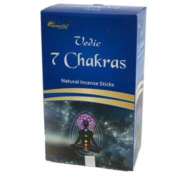 Vedic-13 - Bâtons d'encens védiques - 7 Chakras - Vendu en 12x unité/s par extérieur 2