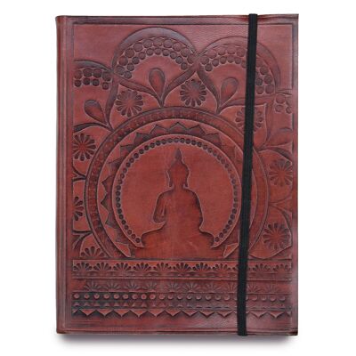 VNB-02 - Cuaderno mediano con correa - Mandala tibetano - Vendido en 1x unidad/es por exterior