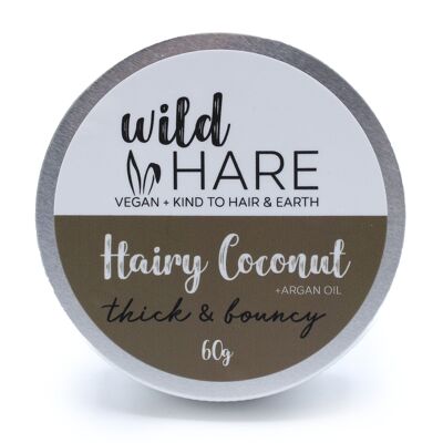 WHSS-03 - Wild Hare Solid Shampoo 60 g - Haarige Kokosnuss - Verkauft in 4x Einheit/en pro Außenhülle