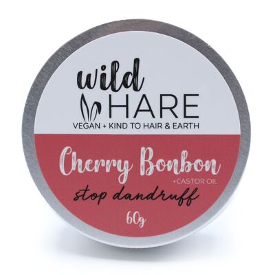 WHSS-05 - Shampoo solido Wild Hare 60g - Cherry Bonbon - Venduto in unità 4x per esterno