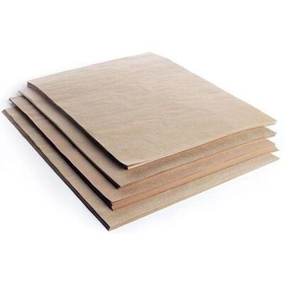 WRAPSK-01 - 500 Blatt fettdichtes Kraftpapier 10x10 cm - Verkauft in 1x Einheit/en pro Umschlag