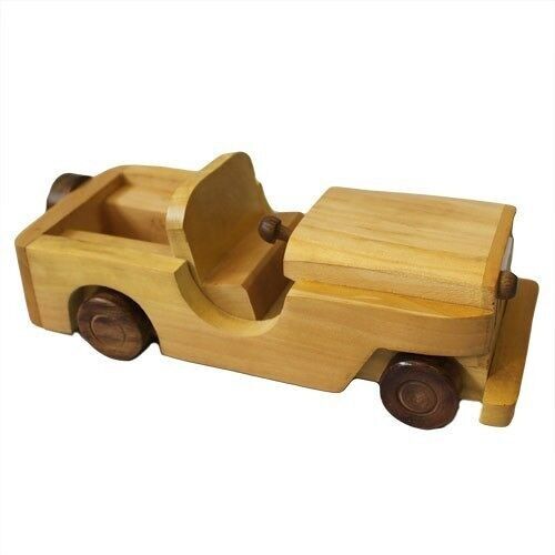 Wtoy-05 - Army Jeep - Haldu Wood - Sold in 1x unit/s per outer
