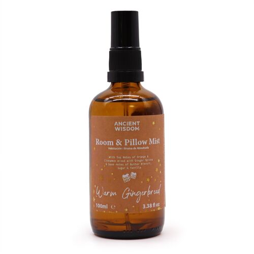 XRPS-02 - Warm Gingerbread Room & Pillow Spray 100ml - Sold in 3x unit/s per outer