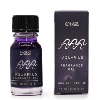 ZFO-01 - Huile parfumée Zodiac 10ml - VERSEAU - Vendu en 3x unité/s par extérieur