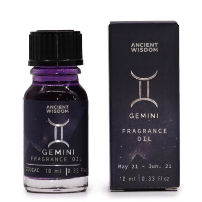 ZFO-05 - Olio profumato Zodiac 10ml - GEMINI - Venduto in 3 unità/i per esterno