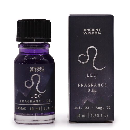 ZFO-07 - Zodiac Fragrance Oil 10ml - LEO  - Sold in 3x unit/s per outer