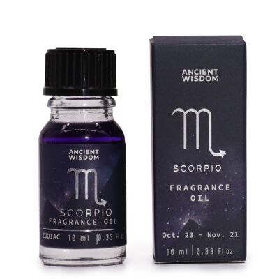 ZFO-10 - Olio profumato Zodiac 10ml - SCORPIO - Venduto in 3x unità per esterno