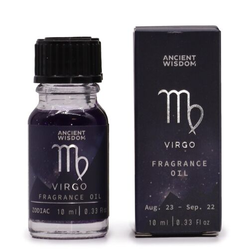 ZFO-08 - Zodiac Fragrance Oil 10ml - VIRGO - Sold in 3x unit/s per outer