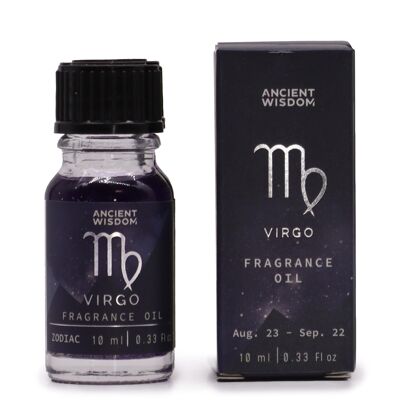 ZFO-08 - Olio profumato Zodiac 10ml - VIRGO - Venduto in 3 unità per esterno