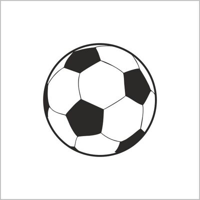 Etiketten – Fußball – weiß-schwarz – 250 Stück