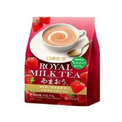 Nittoh Royal Milk Tea gusto fragola - 8 bastoncini (112 GR)