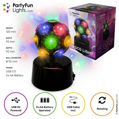 Mini Multi-color Party Light Battery and USB Powered