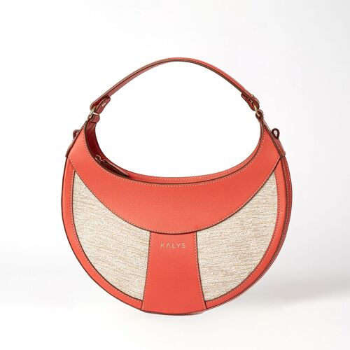 Le sac Elissa en cuir Corail