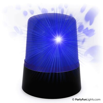 Disco Light - Blue Flashing Party Light - Battery Operated - USB Operated - Rotating