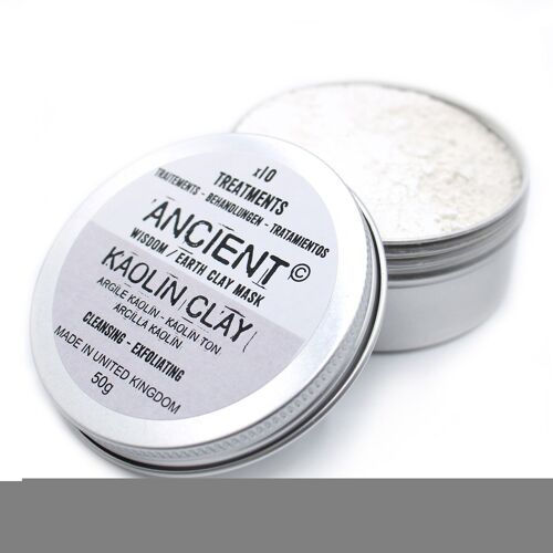 CLAY-07 - Kaolin Clay Face Mask 50g - Sold in 1x unit/s per outer