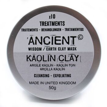 CLAY-07 - Masque visage à l'argile kaolin 50g - Vendu en 1x unité/s par extérieur 2