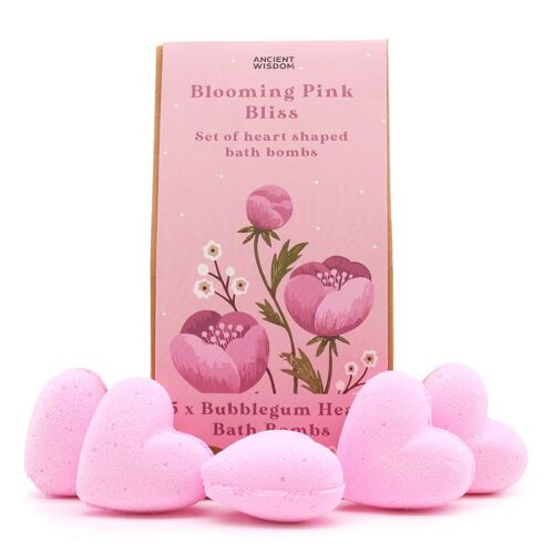 HBBS-02 - Blooming Pink Bliss Bath Heart Gift Set - Sold in 1x unit/s per outer