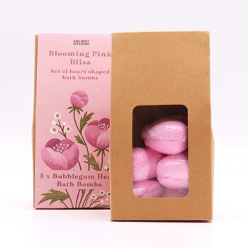 HBBS-02 - Coffret cadeau coeur de bain Blooming Pink Bliss - Vendu en 1x unité/s par extérieur 3