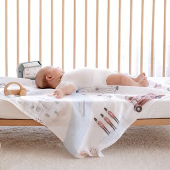 Baby Muslin Swaddle Blanket X-Large - London 2
