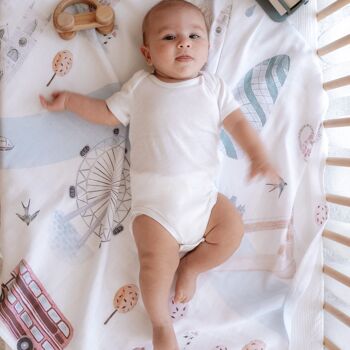 Baby Muslin Swaddle Blanket X-Large - London 11