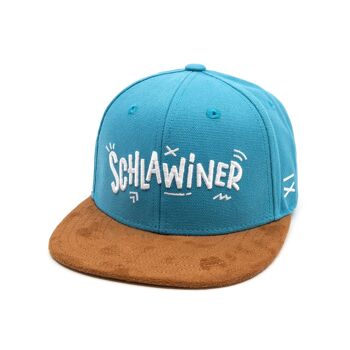 Casquette Schlawiner Snapback - Toile Bleu Clair (Enfants L) 1