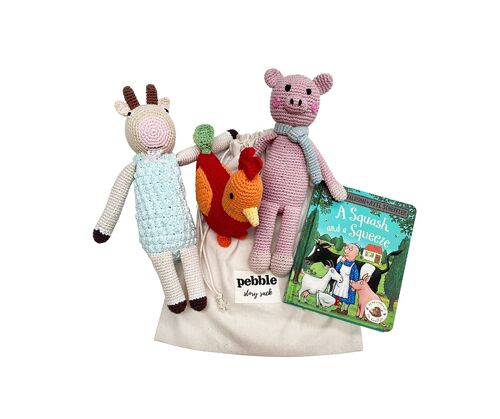 A squash and a squeeze story sack