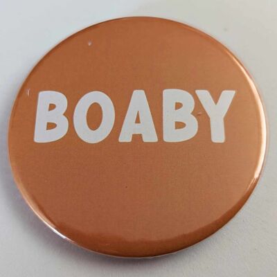 Insignia de botón con temática escocesa de 58 mm Boaby | alfiler | divertido