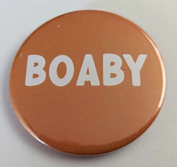 Badge bouton sur le thème écossais de 58 mm Boaby | épingle | drôle