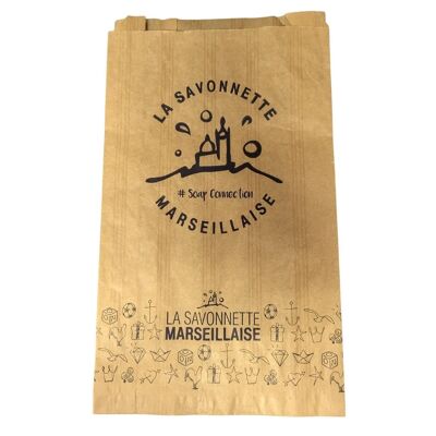 La Savonnette Marseillaise Sac en Papier Kraft Marron 26 x 15 cm