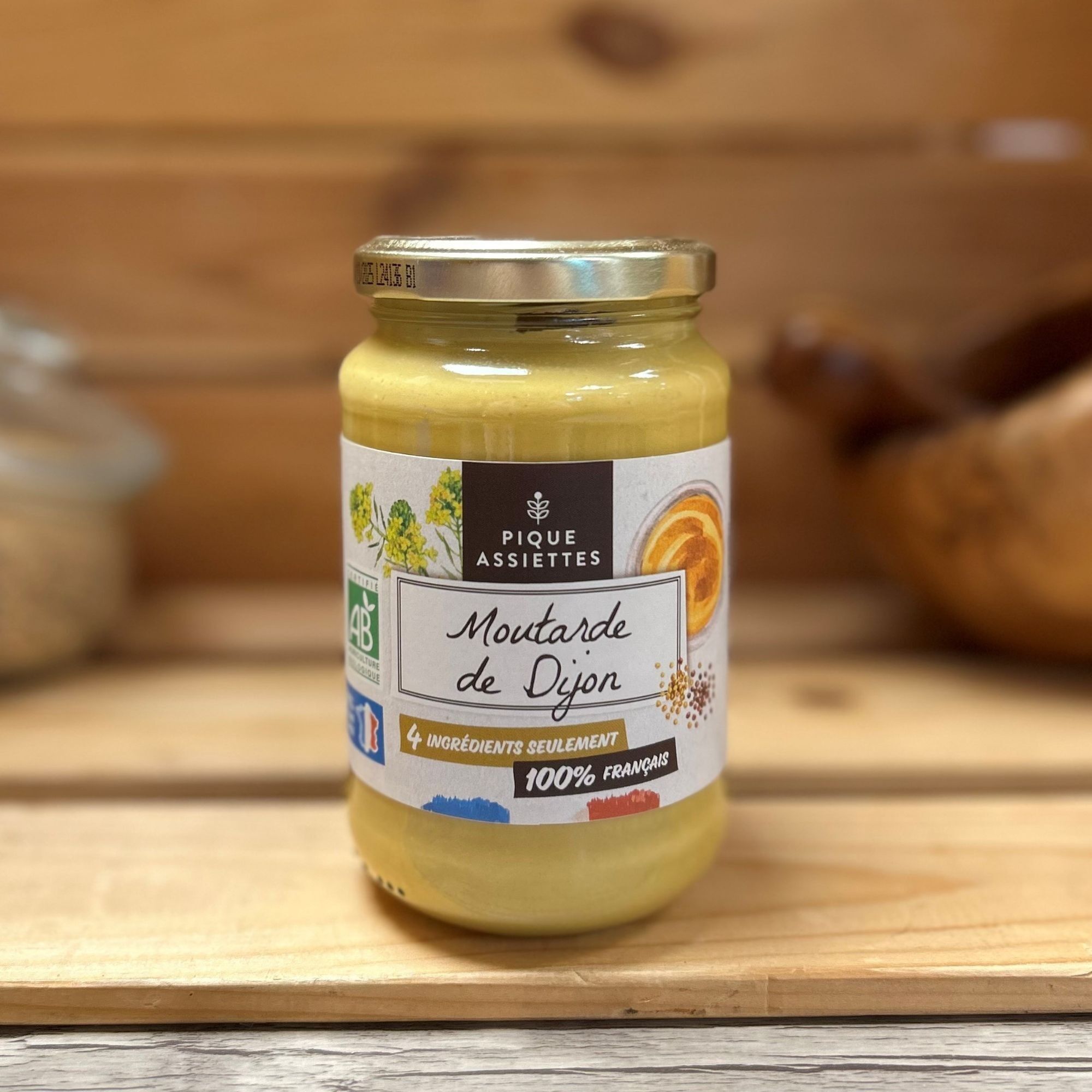 Organic Dijon mustard 100% Origin France 350G