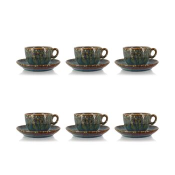 Lot de 6 tasses et soucoupes Venus en porcelaine 1