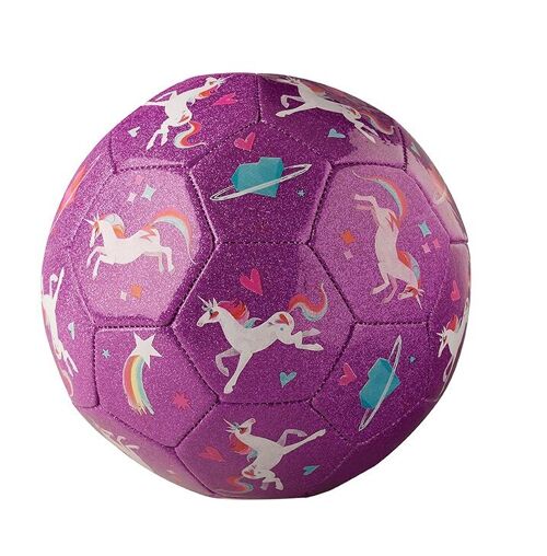 Ballon de foot - Glitter - T3 - Galaxie licorne - 3a+ - %