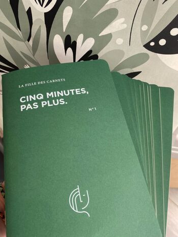 Lot de 10 Carnets CINQ MINUTES, PAS PLUS 1