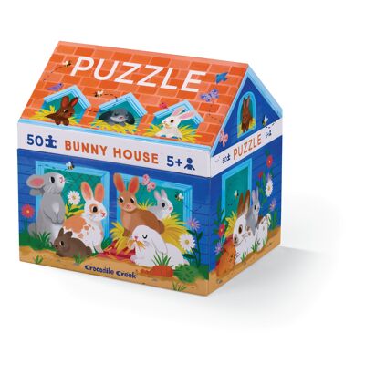 Puzzle de la casa - 50 piezas - La casa del conejo - 5a+ - %