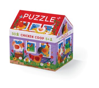 Puzzle maison - 50 pièces - Le poulailler - 5a+ - %