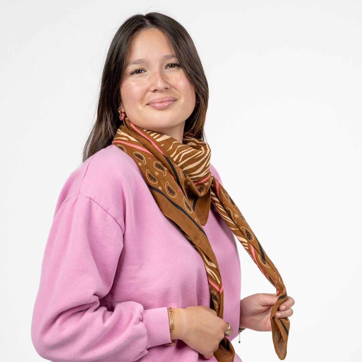 Sciarpa 100% cotone biologico Ambra