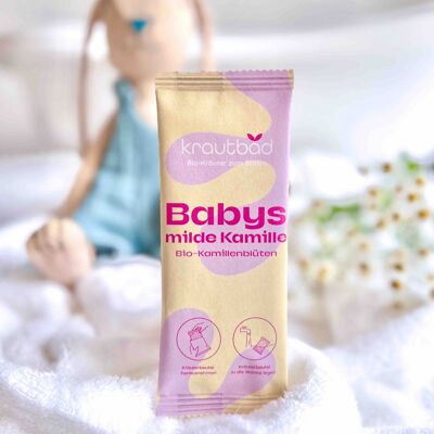 Kräuterbad für Babys aus Bio-Kamillenblüten