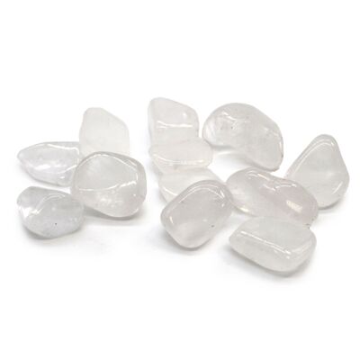 TBm-14 - L Tumble Stones - Cristal de roca - Vendido en 24x unidad/es por exterior