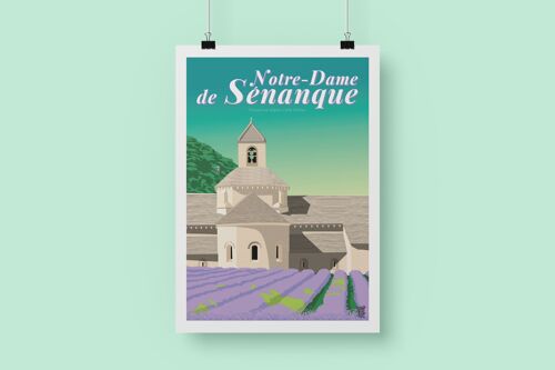 Affiche "Abbaye Notre-Dame de Sénanque"