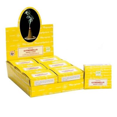 EID-64 - Citronella Dhoop Cones - Vendido en 12x unidad/es por exterior