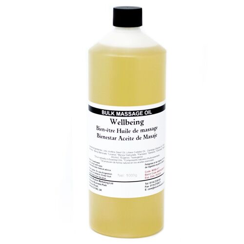 MOB-17 - Wellbeing 1Kg Massage Oil - Sold in 1x unit/s per outer