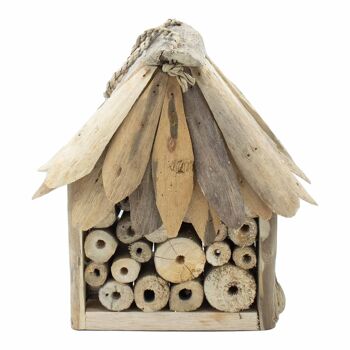 BBBox-05 - Boîte à abeilles et insectes en bois flotté - Vendue en 4x unité/s par extérieur 2