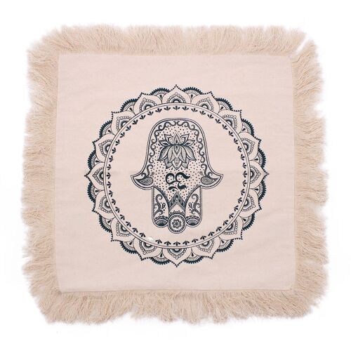 CMC-06 - Hamsa Mandala Cushion Covers - 45x45cm - Green - Sold in 4x unit/s per outer