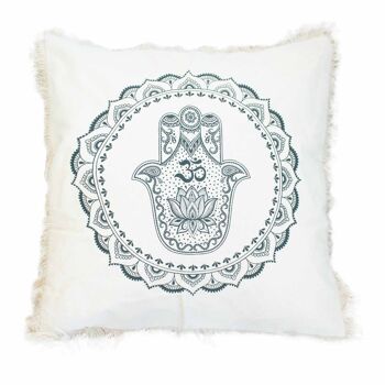 CMC-03 - Housses de coussin Hamsa Mandala 60x60cm - Vert - Vendu en 4x unité/s par extérieur 2