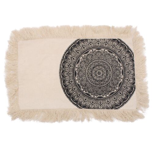 CMC-07 - Traditional Mandala Cushion Covers 30x50cm - Black - Sold in 4x unit/s per outer