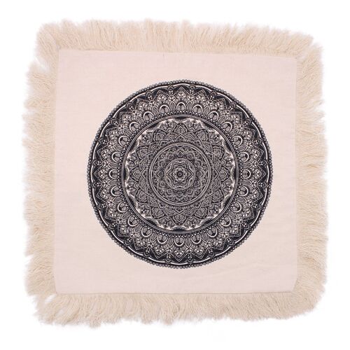 CMC-01 - Traditional Mandala Cushion Covers - 60x60cm - Black - Sold in 4x unit/s per outer