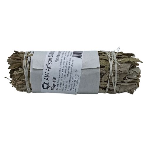 MSage-56 - Smudge Stick - White Sage and Pirul Foliage - Sold in 1x unit/s per outer