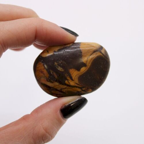 ATumbleL-21 - Large African Tumble Stones - Picture Nguni - Sold in 6x unit/s per outer