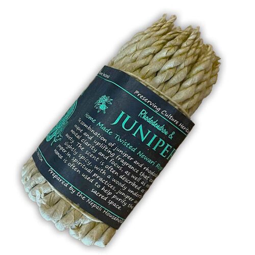 RopeI-04 - Pure Herbs Rhododendron and Juniper Rope Incense - Sold in 6x unit/s per outer
