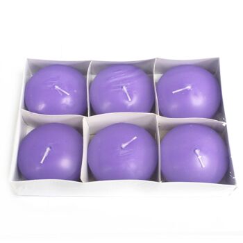 FLCand-07 - Grandes Bougies Flottantes - Lilas - Vendues en 6x unité/s par extérieur 2